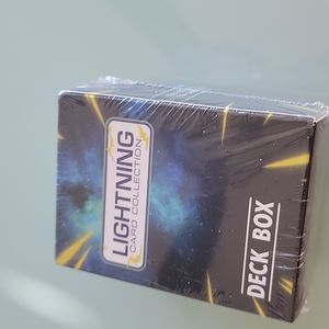 Lightning card collection. Deck Box. A 100 card sleeves. New sealed Box
